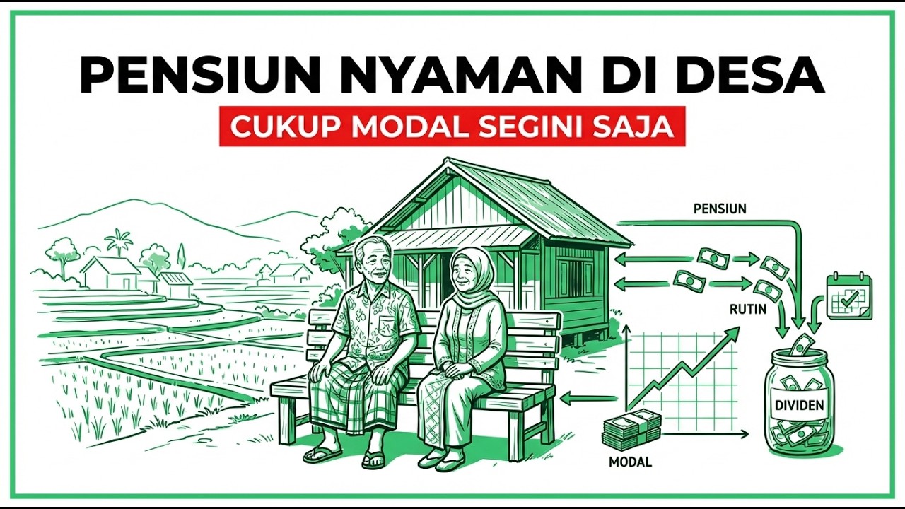 PENSIUN DI DESA BUTUH BERAPA? 3 SIMULASI MODAL HIDUP NYAMAN TANPA KERJA LAGI