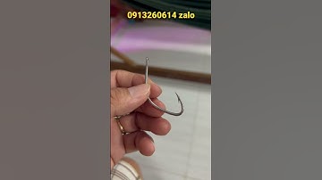Lưỡi câu thép lò xo siêu cứng, lưỡi câu nhái đùng, #shorts