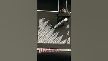 RoboArtLabor - Robot Draw Captivating #geometric #pattern 🤖✨ #digitalart #robotart #drawing #art