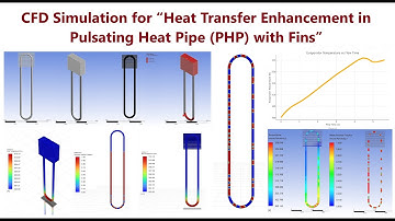 CFD Simulation of Pulsating Heat Pipe (PHP) with Fins || Loop Heat Pipe || Oscillating Heat Pipe ||