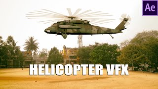 Helicopter landing vfx - After Effects tutorial