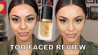Too Faced Born This Way Foundation Review and Demo - TrinaDuhra