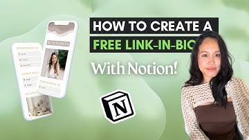 How to build a FREE Link-in-bio for your Social Media Accounts with Notion