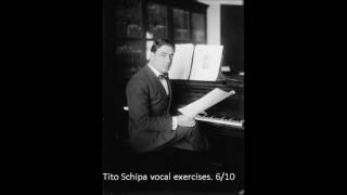 Tito Schipa vocal exercises 6