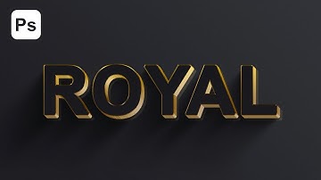 3D Golden Text Effect in Photoshop Tutorial