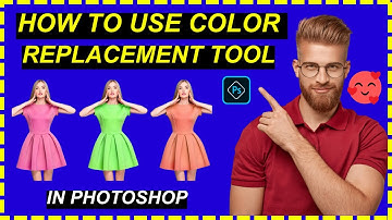 How To Use Color Replacement Tool In Photoshop | Azzy Khan yt