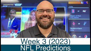NFL Picks (Week 3) 2023 Pro Football Free Sports Betting Predictions - Injuries for DFS Fantasy