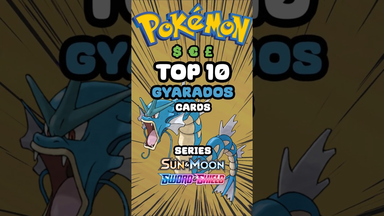 Top 10 Most Expensive Gyarados Cards From SUN & MOON + SWORD & SHIELD (RAW PRICES)