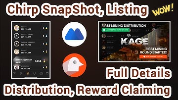 Chirp AirDrop Updates | Chirp Project Listing | Chirp Wallet Connect | Reward Claiming All Details