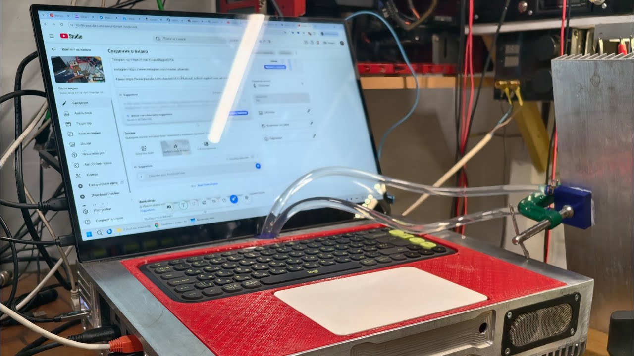 Залил воду в Ноутбук! Ноутбук своими руками часть 5