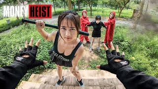 Parkour MONEY HEIST | ESCAPE the charm and trap of a police girl (BELLA CIAO REMIX) | ACTION POV
