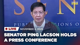 LIVESTREAM: Senator Ping Lacson holds a press conference (November 4, 2025)