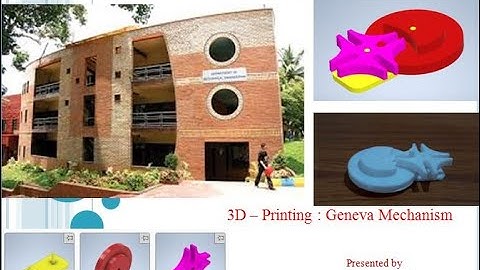 3D Modeling and printing of Geneva Mechanism