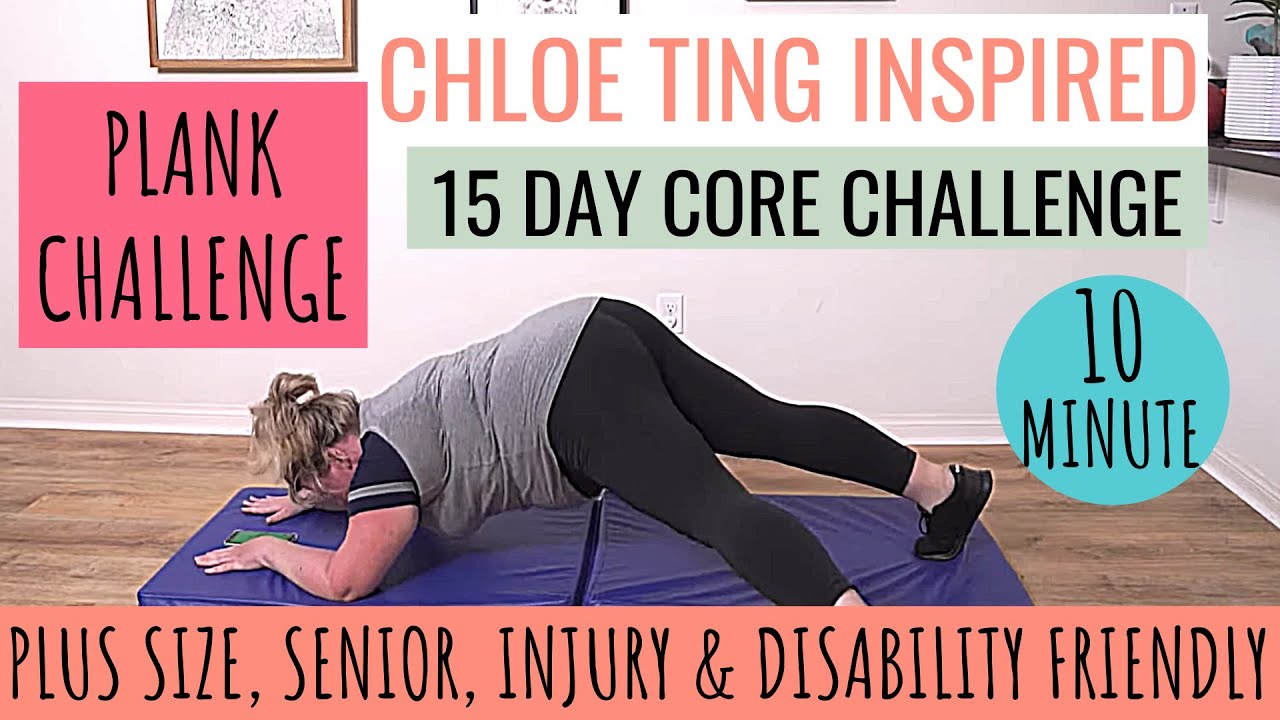 AMAZING Results: Chloe Ting 15 day challenge Before & After (Plus size,  senior, disability friendly) 