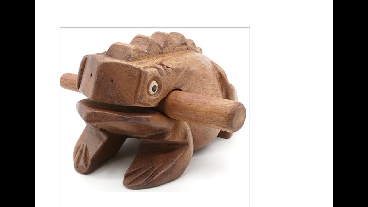 GIANT CROAKING WOODEN FROG Percussion Musical Instrument YouTube