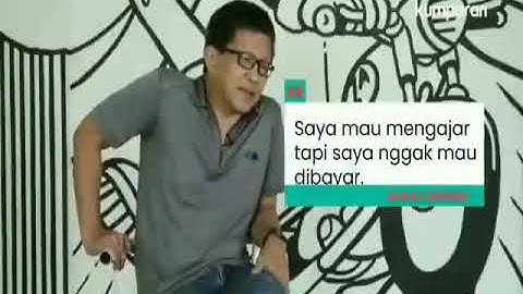 Selama 15 Tahun Rocky Gerung Mengajar Di Univ. UI Tanpa Di bayar kenapa ?