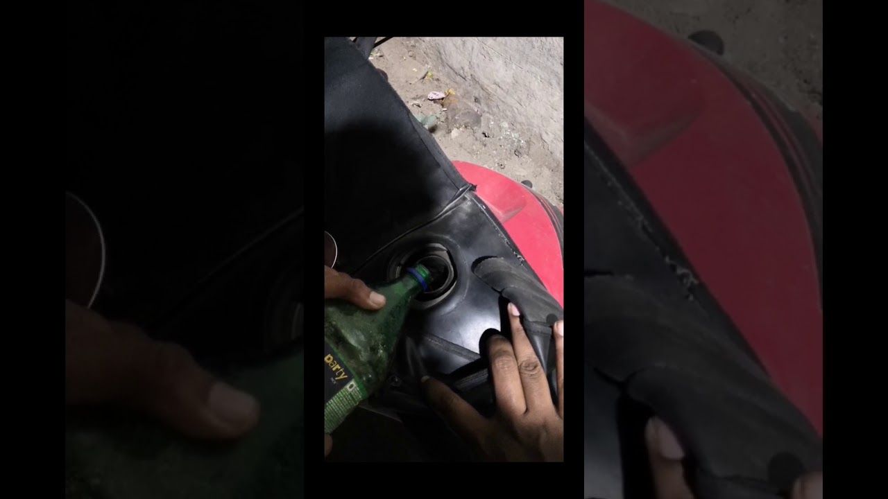 How to Fill Petrol in bike [use water bottle] 😅 YouTube