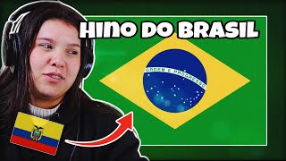 GRINGOS ESCUTAM O HINO NACIONAL BRASILEIRO PELA PRIMEIRA VEZ!