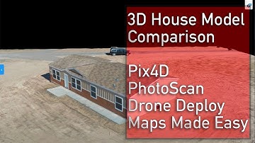 DJI Mavic 2 Pro Drone 3D Model - Pix4D, Drone Deploy, Maps Made Easy, & Photoscan comparison