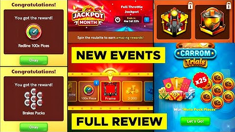 Carrom Pool New Events -  Next Month Full Details - Free Reawrds - Jamot Gaming 