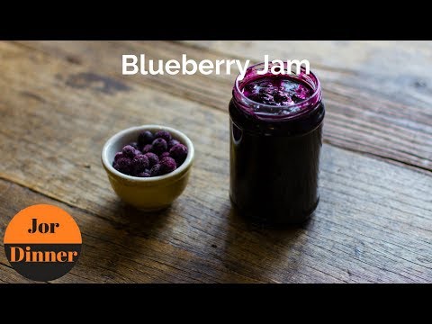 Blueberry Jam recipe - HOW TO MAKE homemade Blueberry Jam - JorDinner