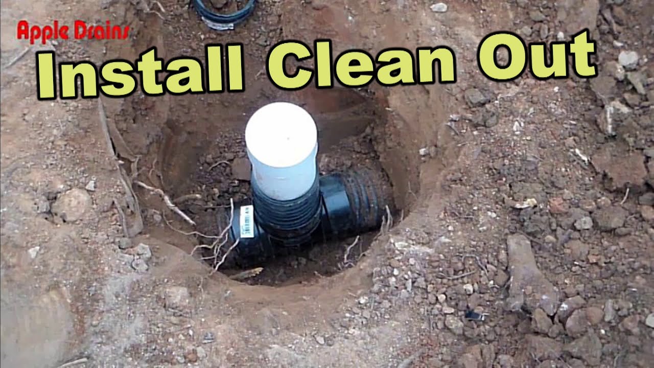 How To Add Clean Out To a French Drain - YouTube