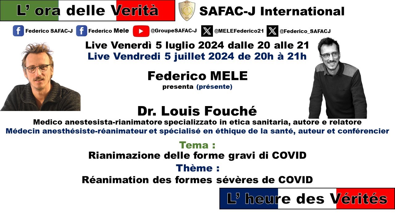Entretien Federico Safac-J : Louis Fouché - Réanimation des patients Covid Sévères