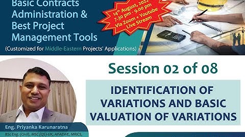 Identification of Variations and Basic Valuation of Variations through FIDIC 2017 | CECB | Session 2