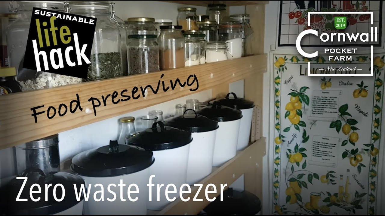 Food preserving from the kitchen garden and my ZERO WASTE freezer