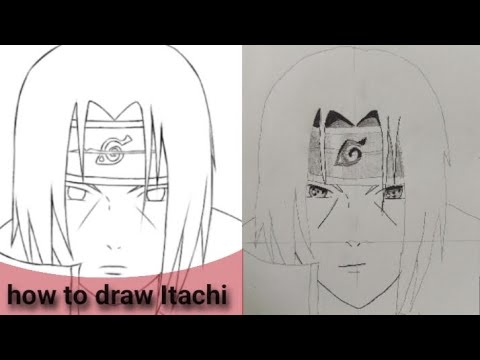 How to draw Itachi easy to draw step by step tutorial - YouTube