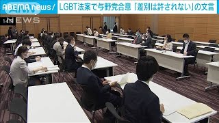 LGBT法案で与野党が合意　今国会での成立目指す(2021年5月15日)