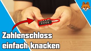 Zahlenschloss knacken ohne Werkzeug schnell und einfach 🔐