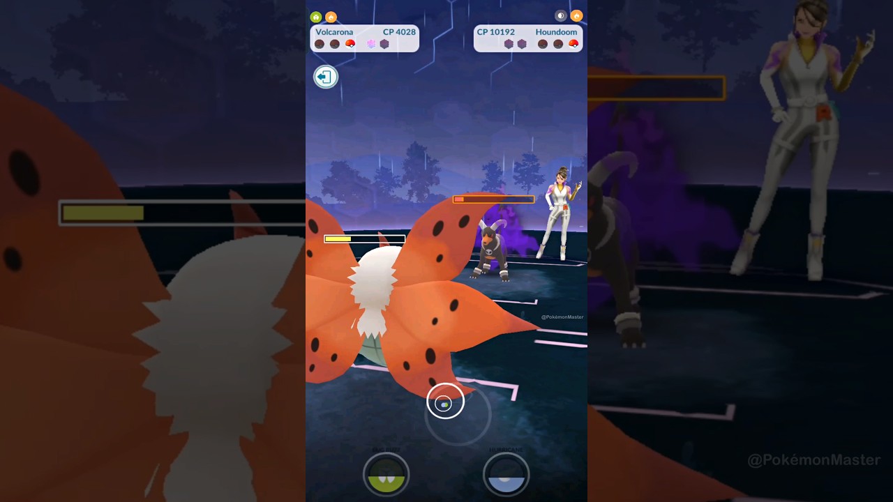 Triple VOLCARONA Team VS TR LEADER SIERRA (Pokemon GO)