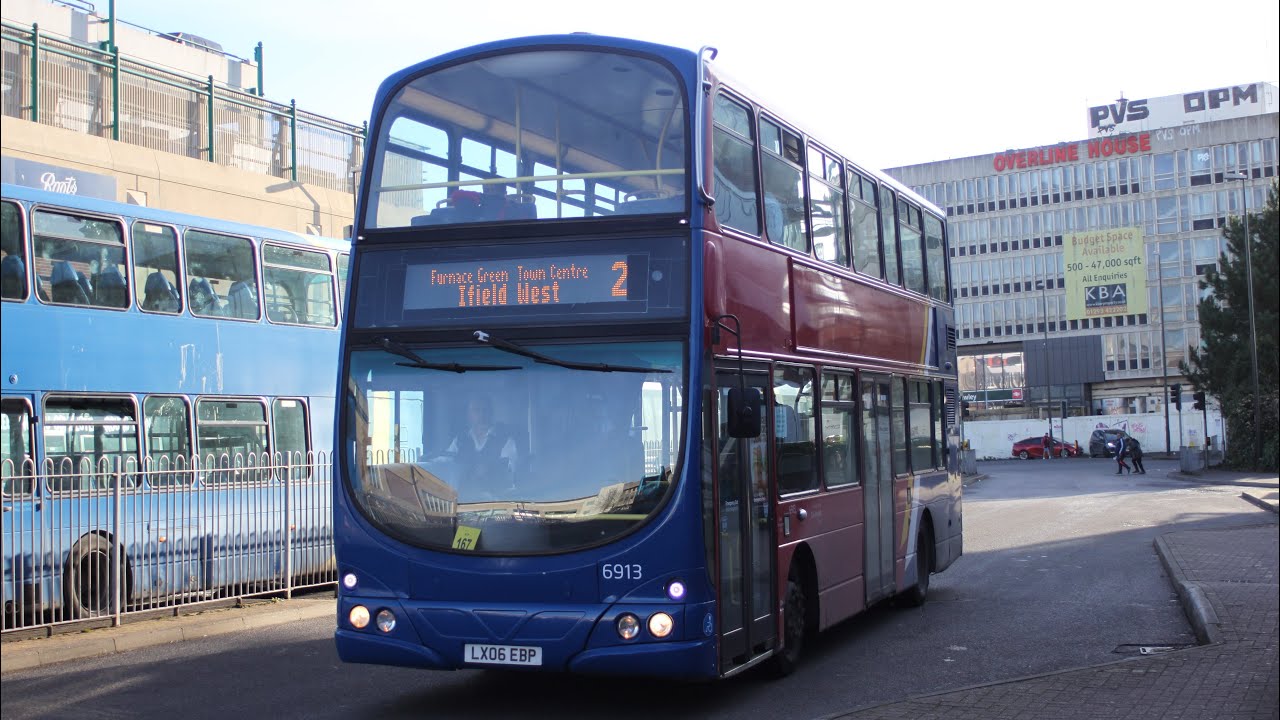 *LOUD ZF* Metrobus hire-in 66913 LX06EBP thrashed on the 2 to Ifield West!