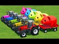 Load and transport giant pigs with fendt tractors  farming simulator 22