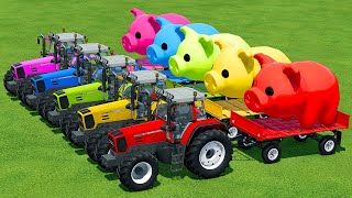 LOAD AND TRANSPORT GIANT PIGS WITH FENDT TRACTORS  Farming Simulator 22