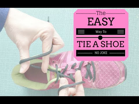 An Easy Way to Tie Shoes - YouTube