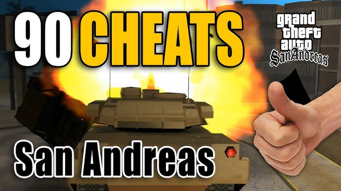 Cheats for GTA San Andreas  San andreas cheats, San andreas, Cheating