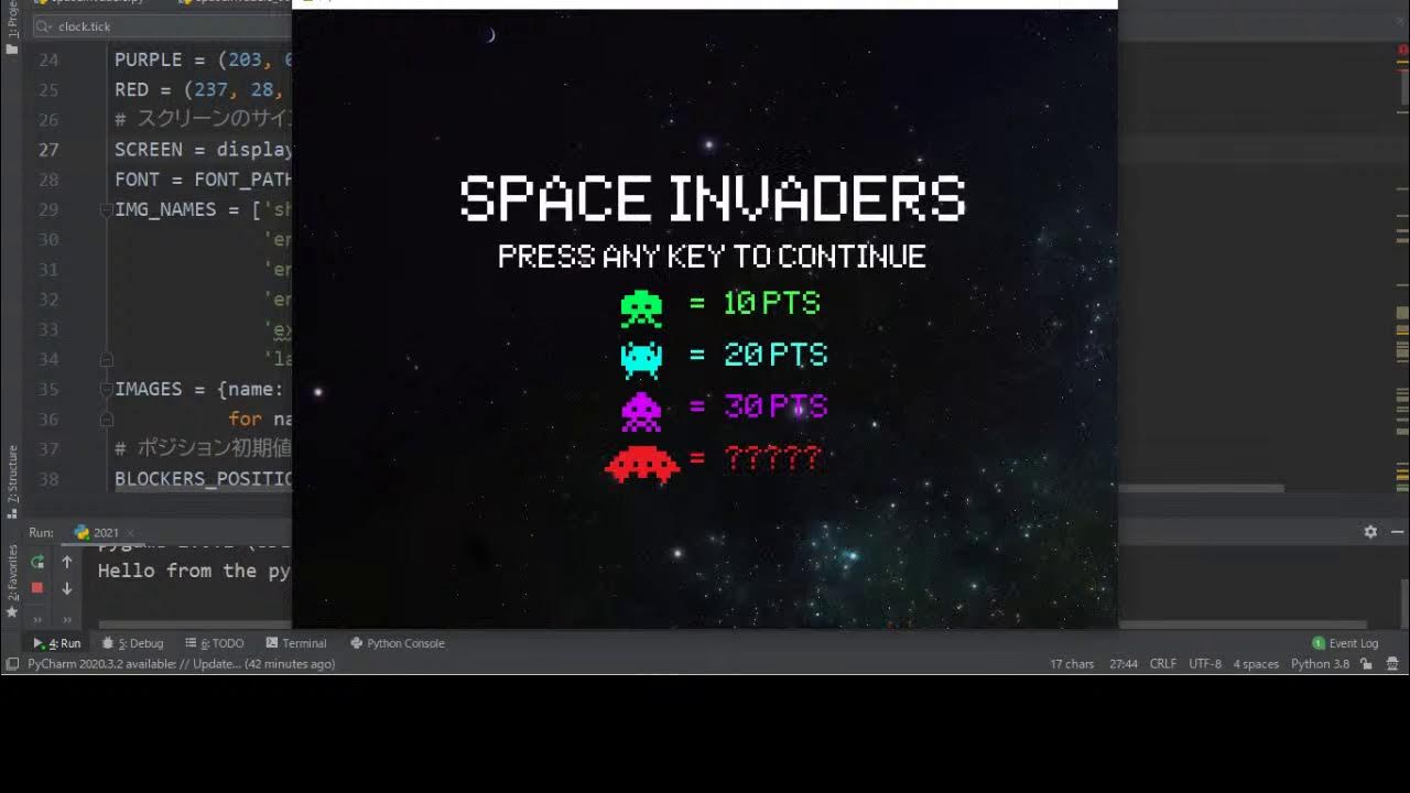 pygame Space Invaders - YouTube