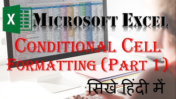 Conditional Formatting in Excel | Conditional cell Formatting in Hindi | Part 1 | Cell Formatting