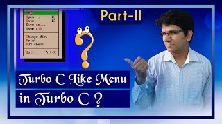 Creating Turbo C like Menu in Turbo C Part-2
