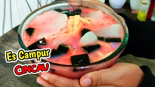 RESEP ES CAMPUR CINCAU SUEGERR UNTUK SAJIAN BUKA PUASA#shorts #short#asmr#viral#funny #escampurbuah