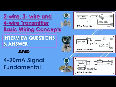 2 wire, 3 wire & 4 wire transmitter wiring concept and 4-20mA system | #instrumentation #viral