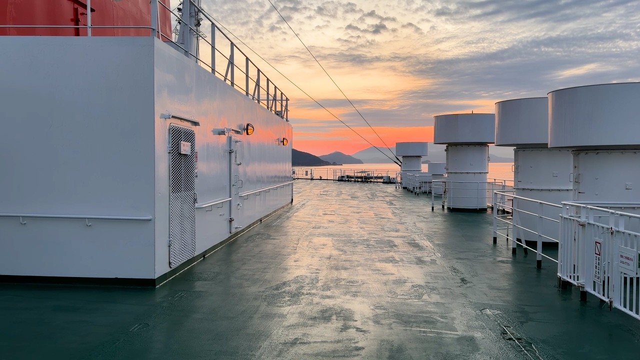 I Took a 1:20 AM Cargo Ferry Alone in Japan | Kobe to Niihama