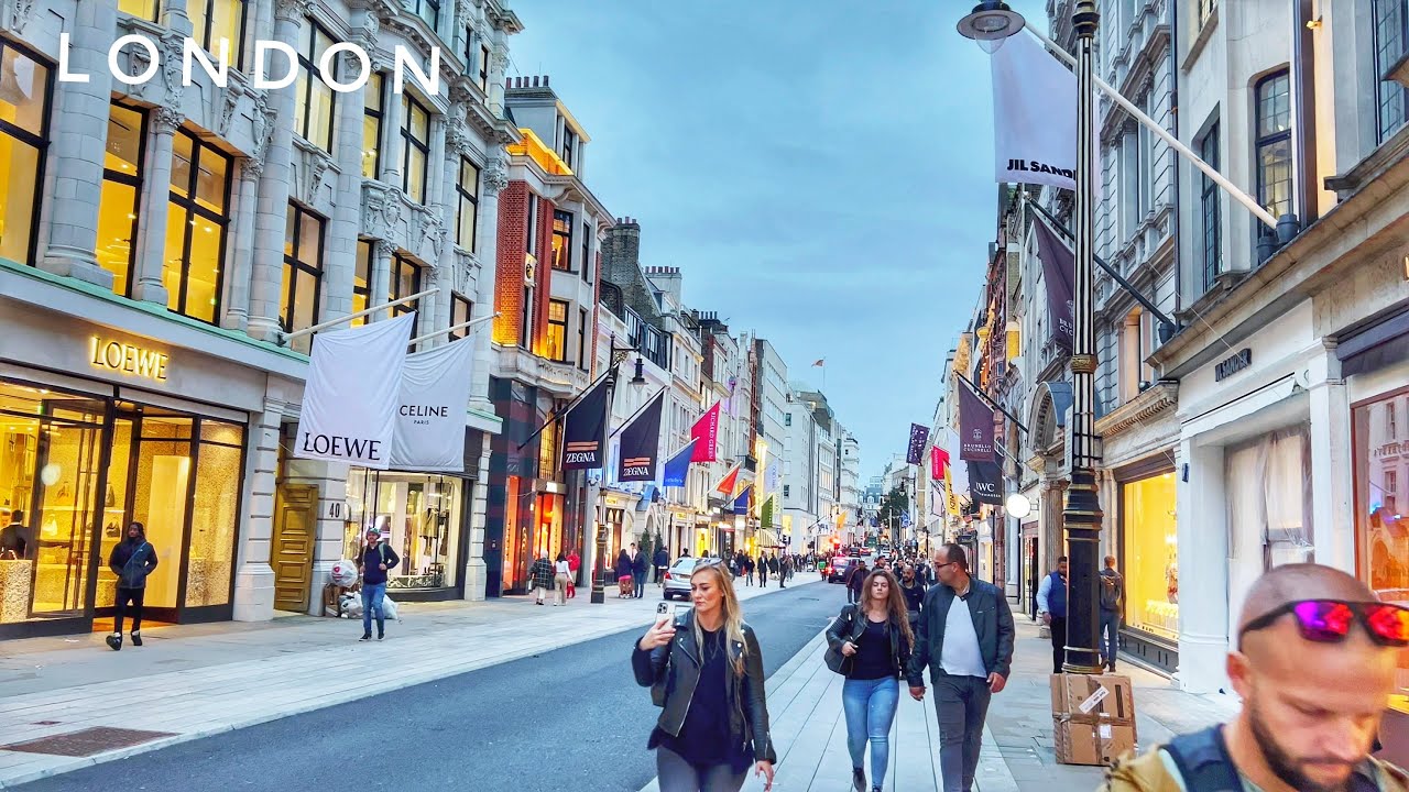 Mayfair London Sunset Walk | 4K HDR Virtual Walking Tour around the Affluent area of London City.