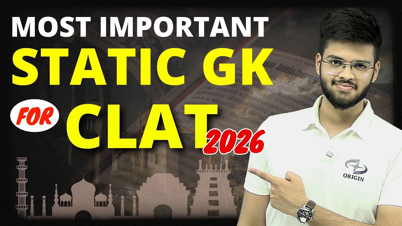 Important Static GK for CLAT 2026 | CLAT 2026 Preparation | Abhyuday ...