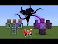 what if you create an ENDER VILLAGER VS WITHER STORM in MINECRAFT