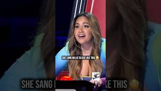 The Voice: She Shocked Everyone Singing Billie Eilish 😳 #shorts