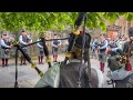 Stockbridge Pipe Band Performing on Royal Mile, Edinburgh | Scotland