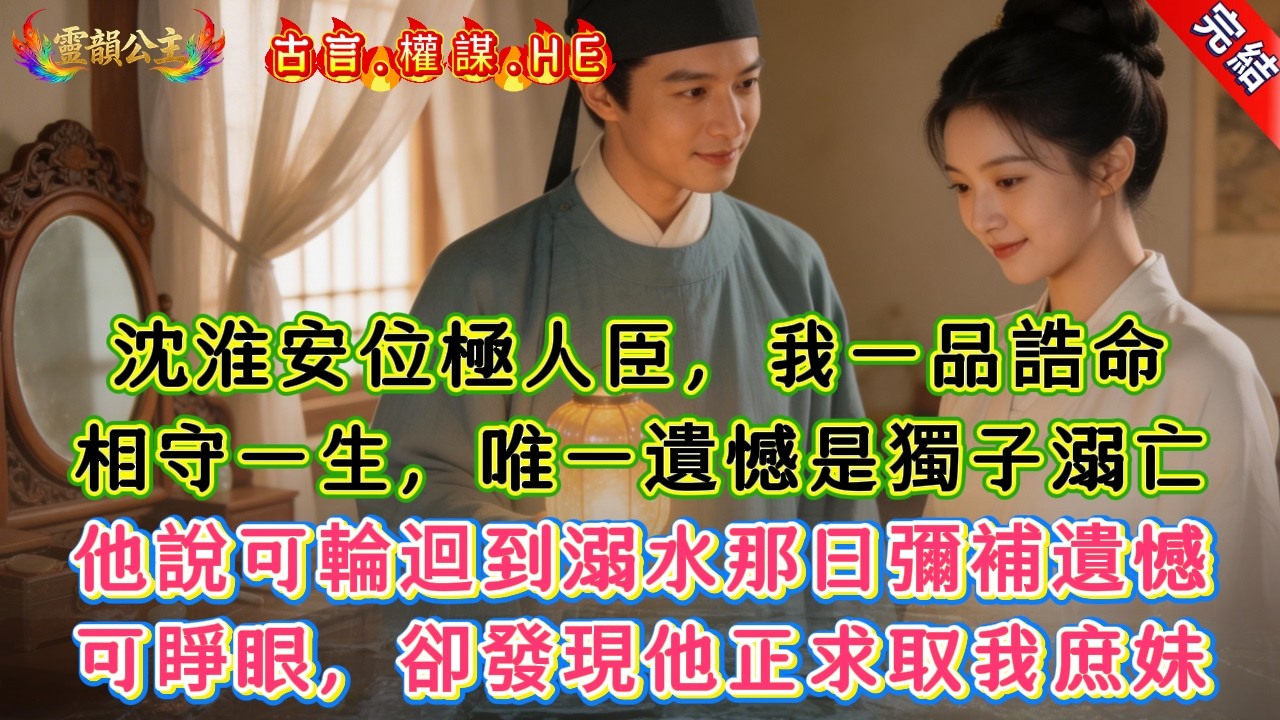 【古言.短篇】《浮生若書》沈淮安位極人臣，我一品誥命，相守一生，唯一遺憾是獨子溺亡，他說可輪迴到溺水那日彌補遺憾，可睜眼，卻發現他正求取我庶妹 #爽文